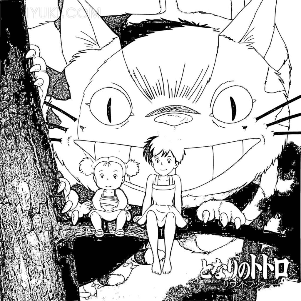 My neighbor totoro coloring pages printable for free download