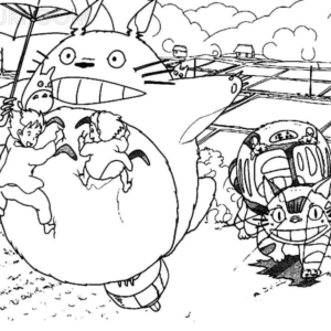 My neighbor totoro coloring pages printable for free download