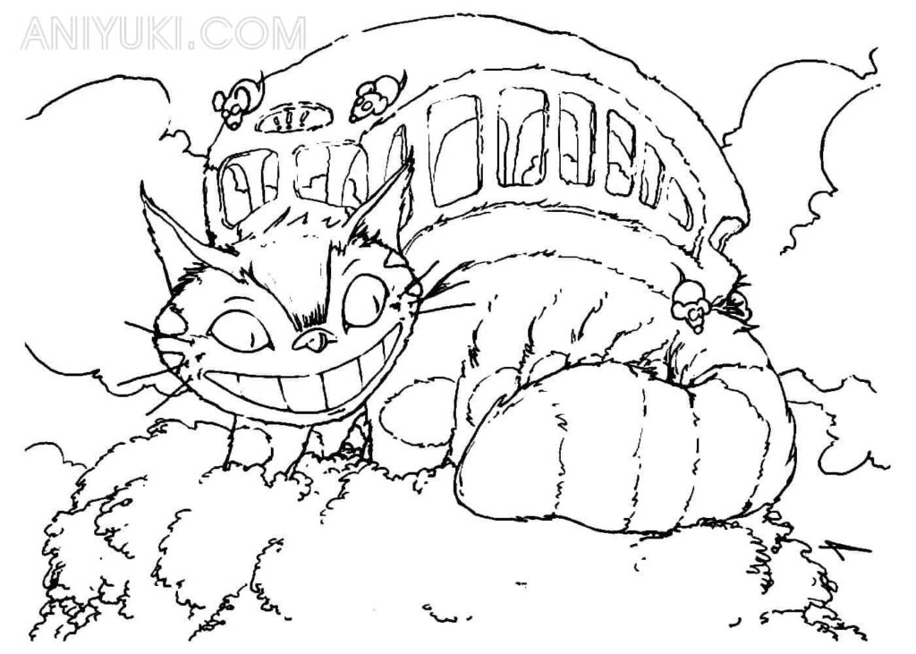 My neighbor totoro coloring pages printable for free download