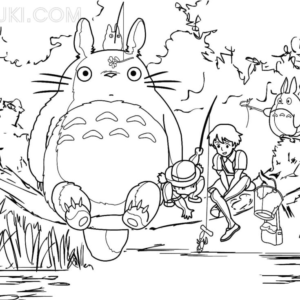 My neighbor totoro coloring pages printable for free download