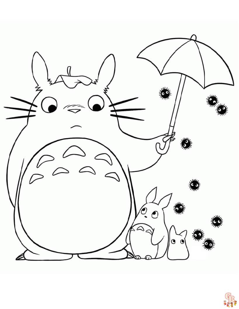 Totoro coloring pages