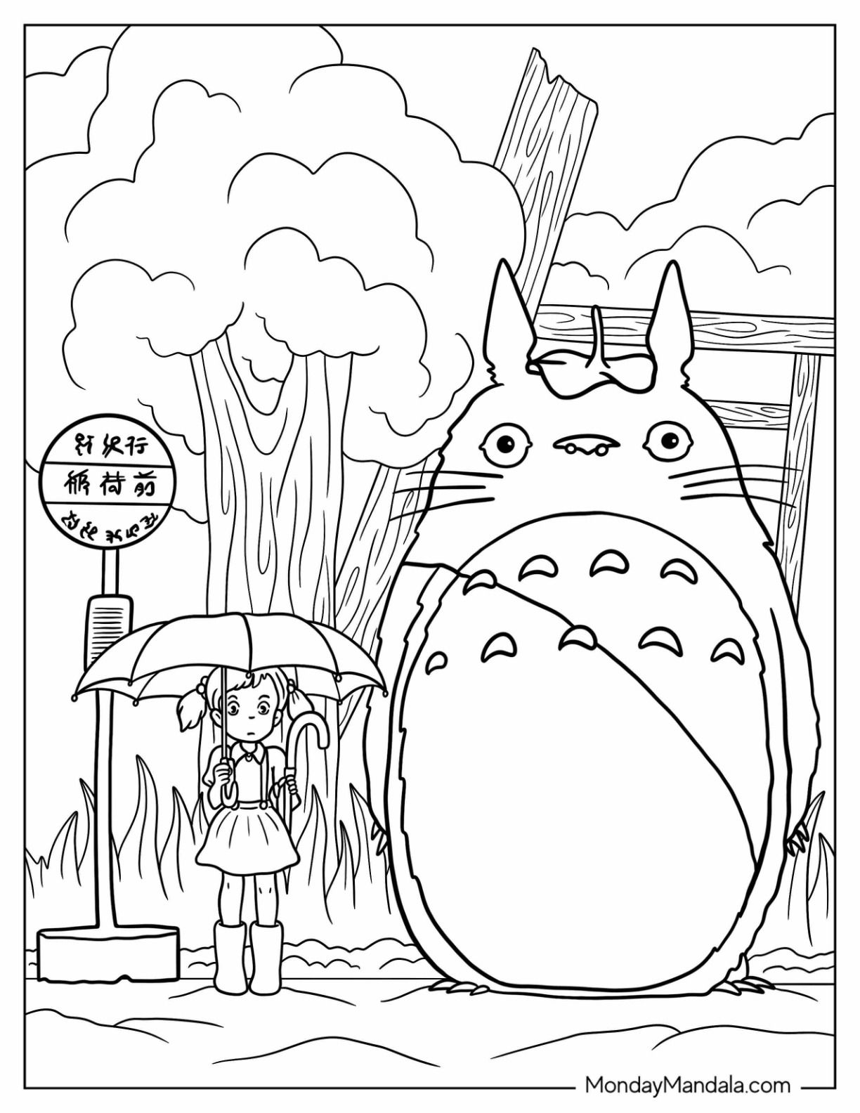 Studio ghibli coloring pages free pdf printables coloring book art cool coloring pages coloring pages
