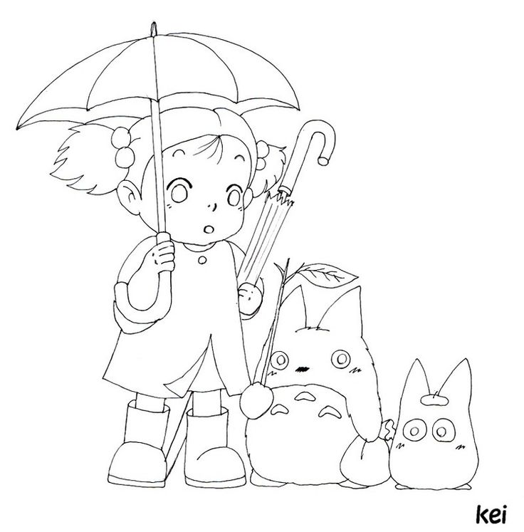 Totoro coloring pages coloring pictures totoro coloring pages