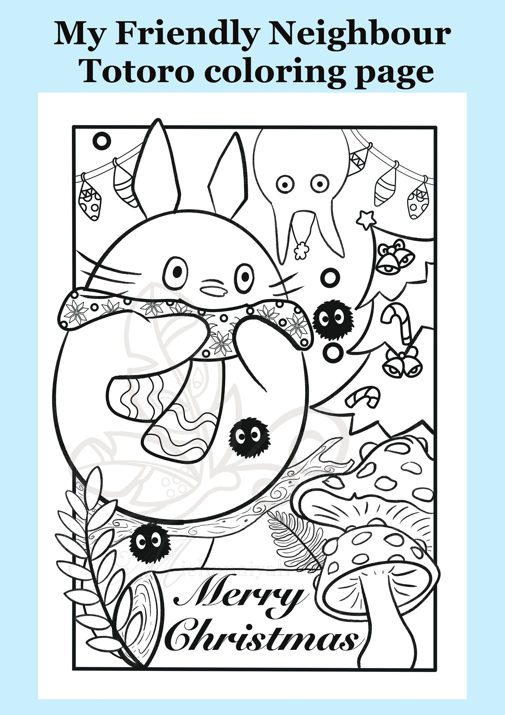 Printable totoro art