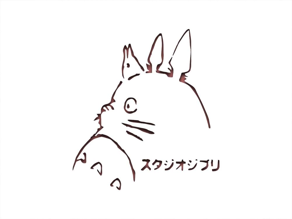 Pixiebitz studio ghibli totoro schablone inspiriert â x cm â mu mylar a airbrush craft grafitti st