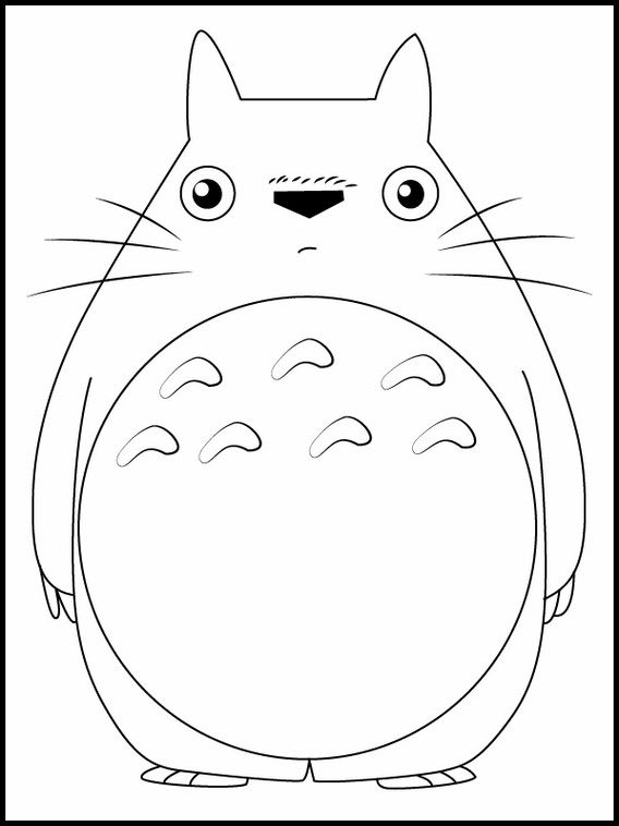 My neighbor totoro printable coloring pages for kids totoro printable totoro totoro crafts