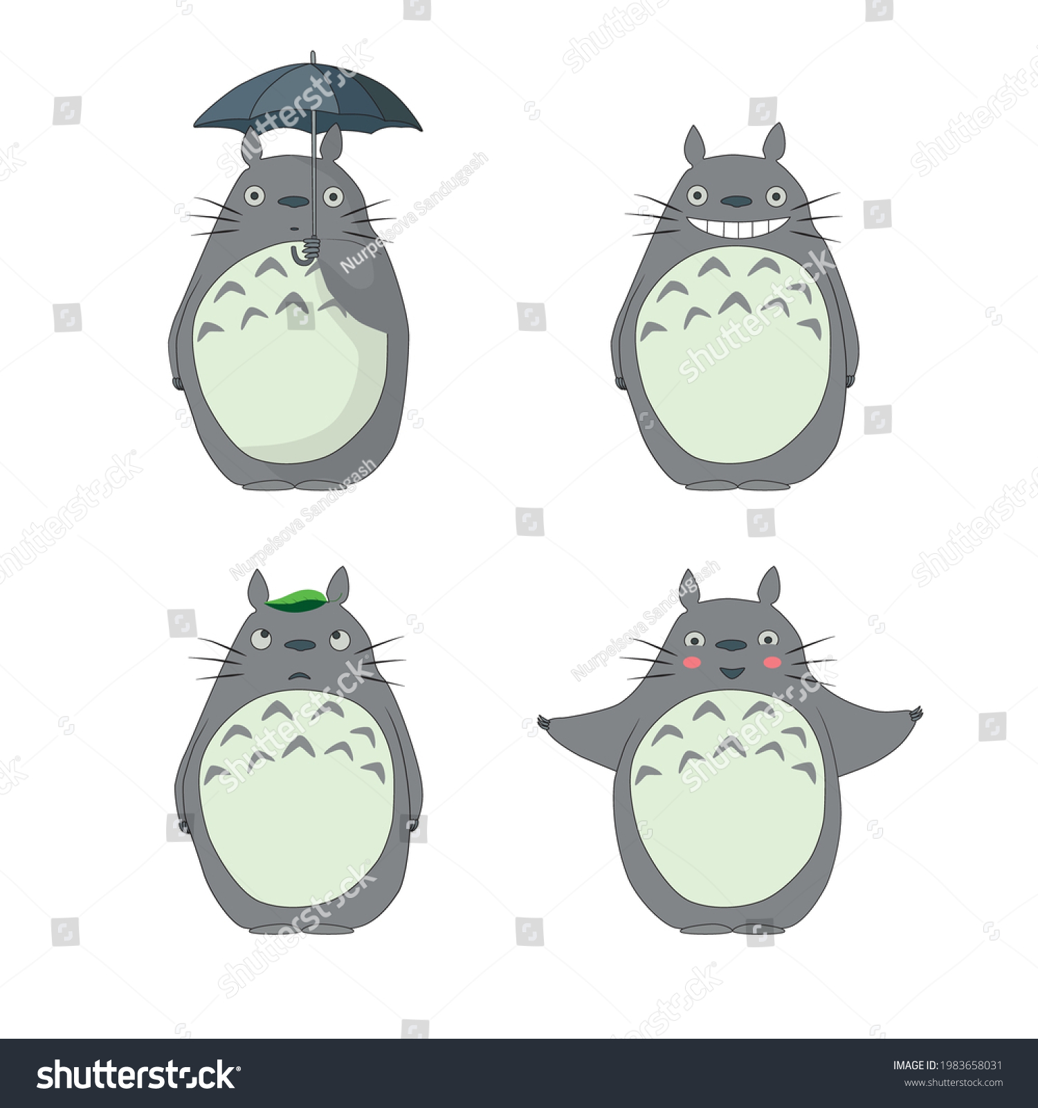 Imagens fotos stock objetos d e vetores de totoro vector