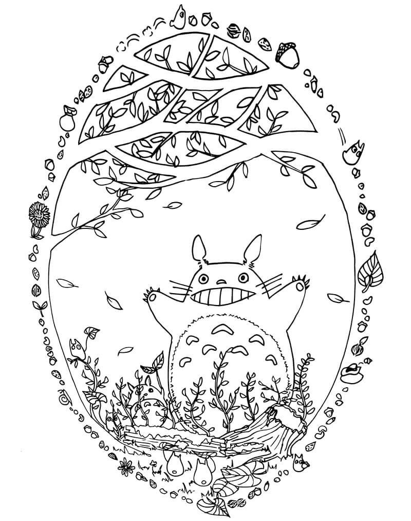 My neighbor totoro coloring pages