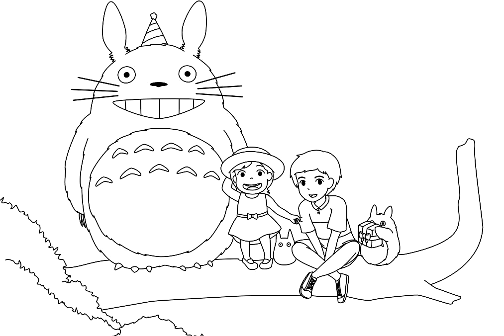 Totoro coloring pages