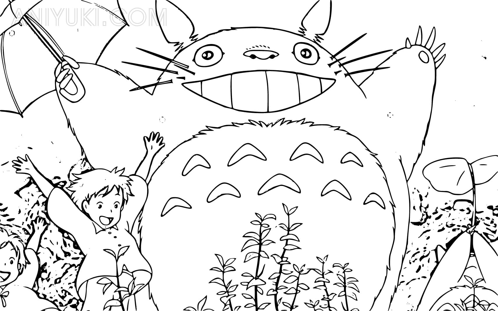 Totoro coloring pages