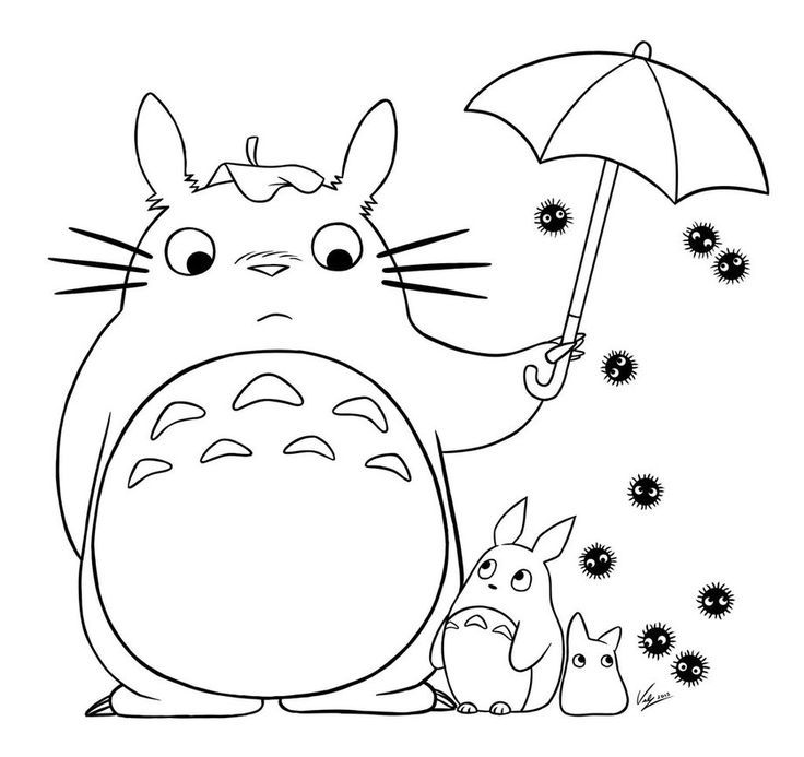 Studio ghibli coloring pages at getdrawings free download coloring home pages â