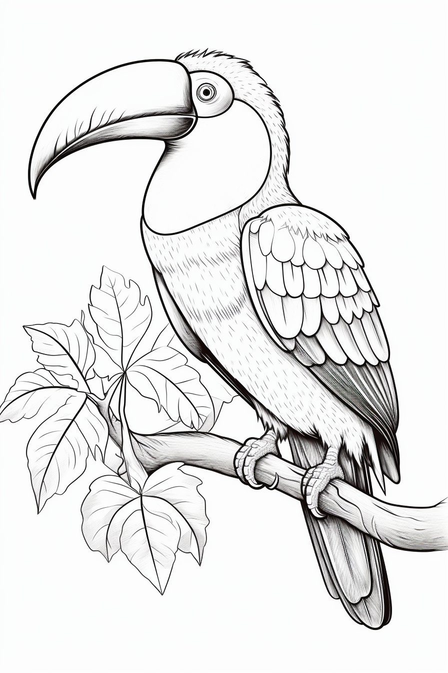 Toucan coloring pages for children years old coloring pages