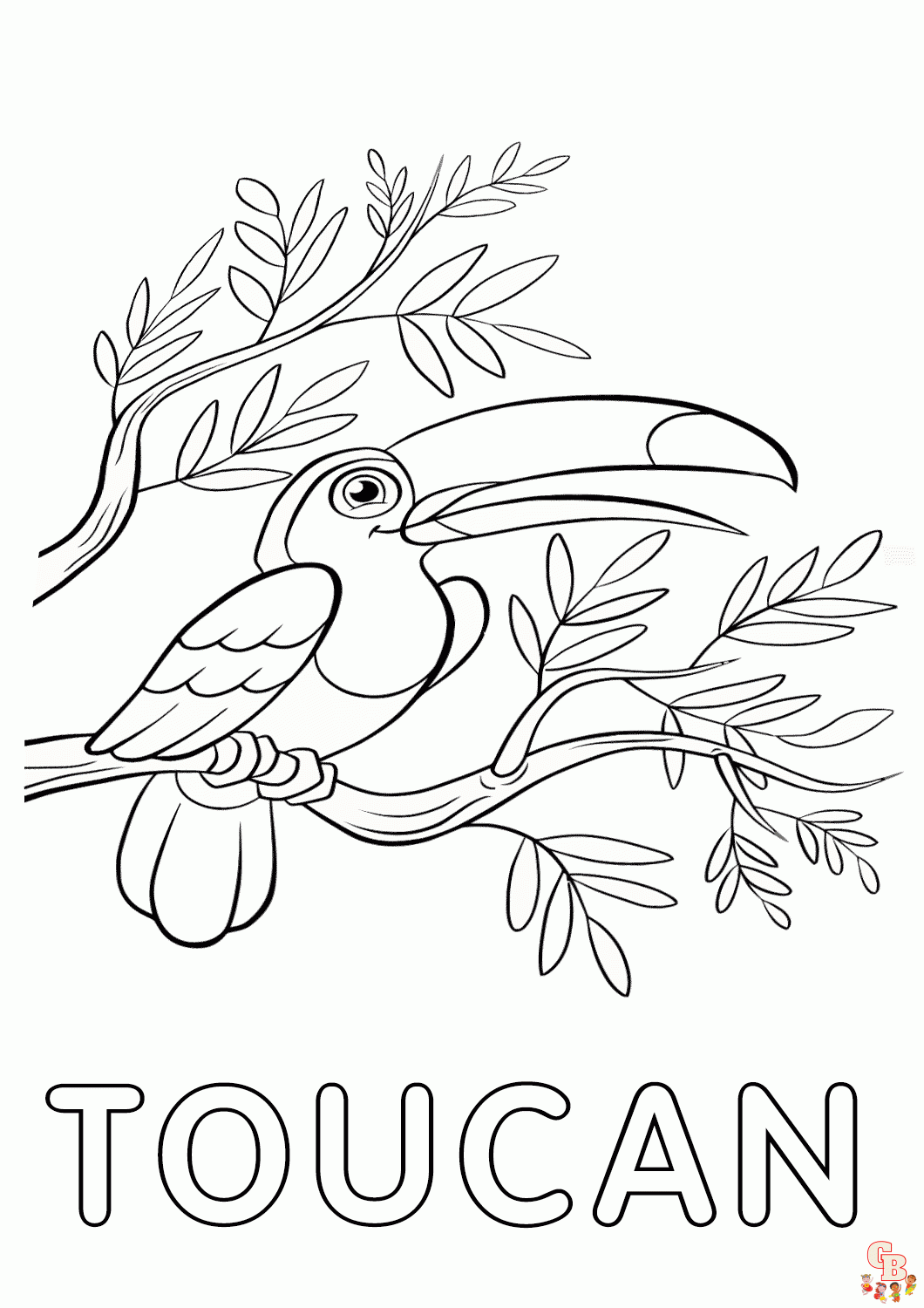 Toucan coloring pages