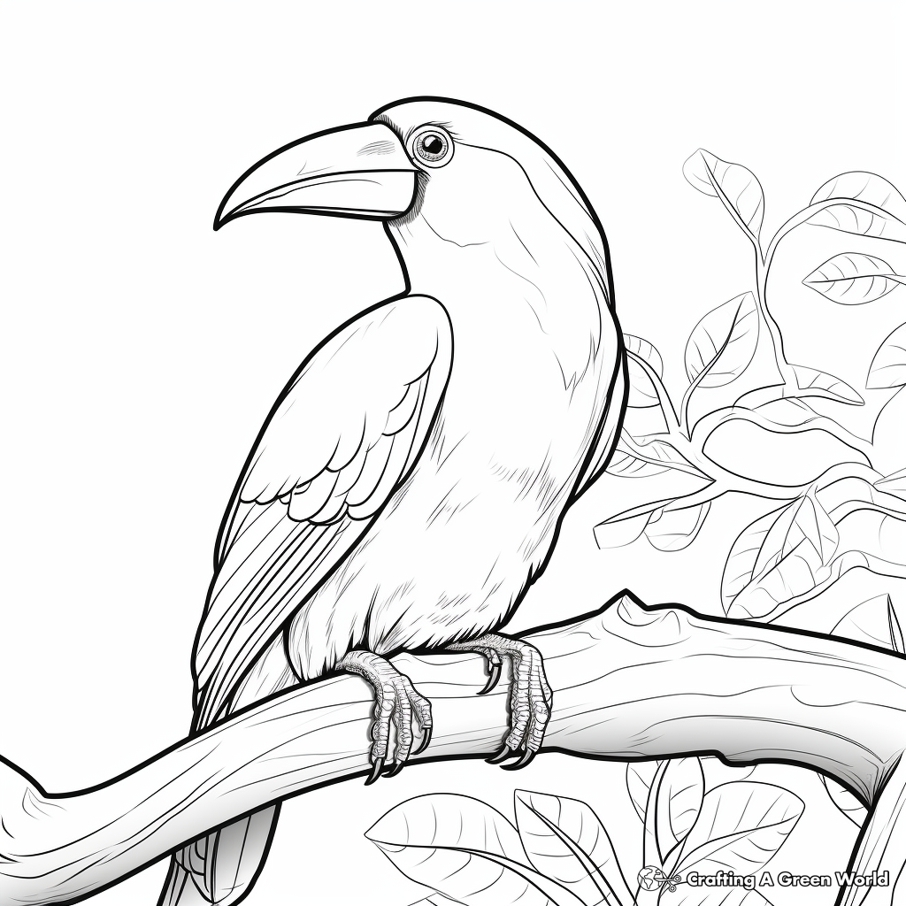 Toucan coloring pages