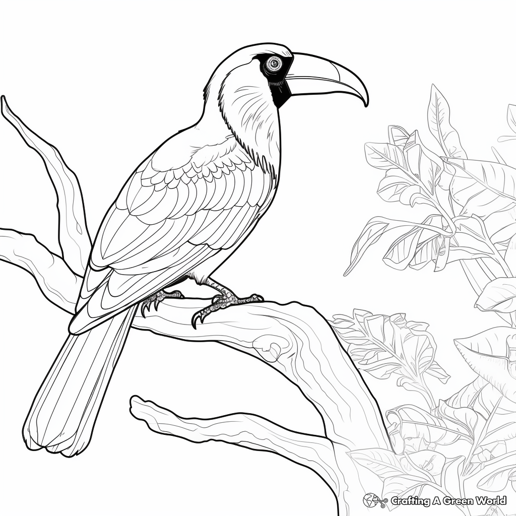 Toucan coloring pages