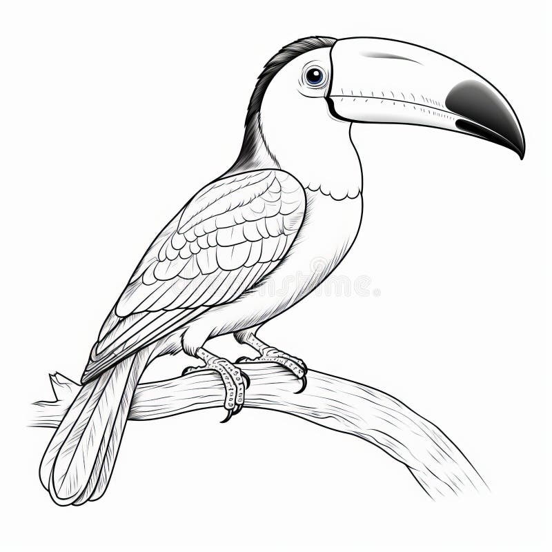 Toucan coloring pages stock illustrations â toucan coloring pages stock illustrations vectors clipart