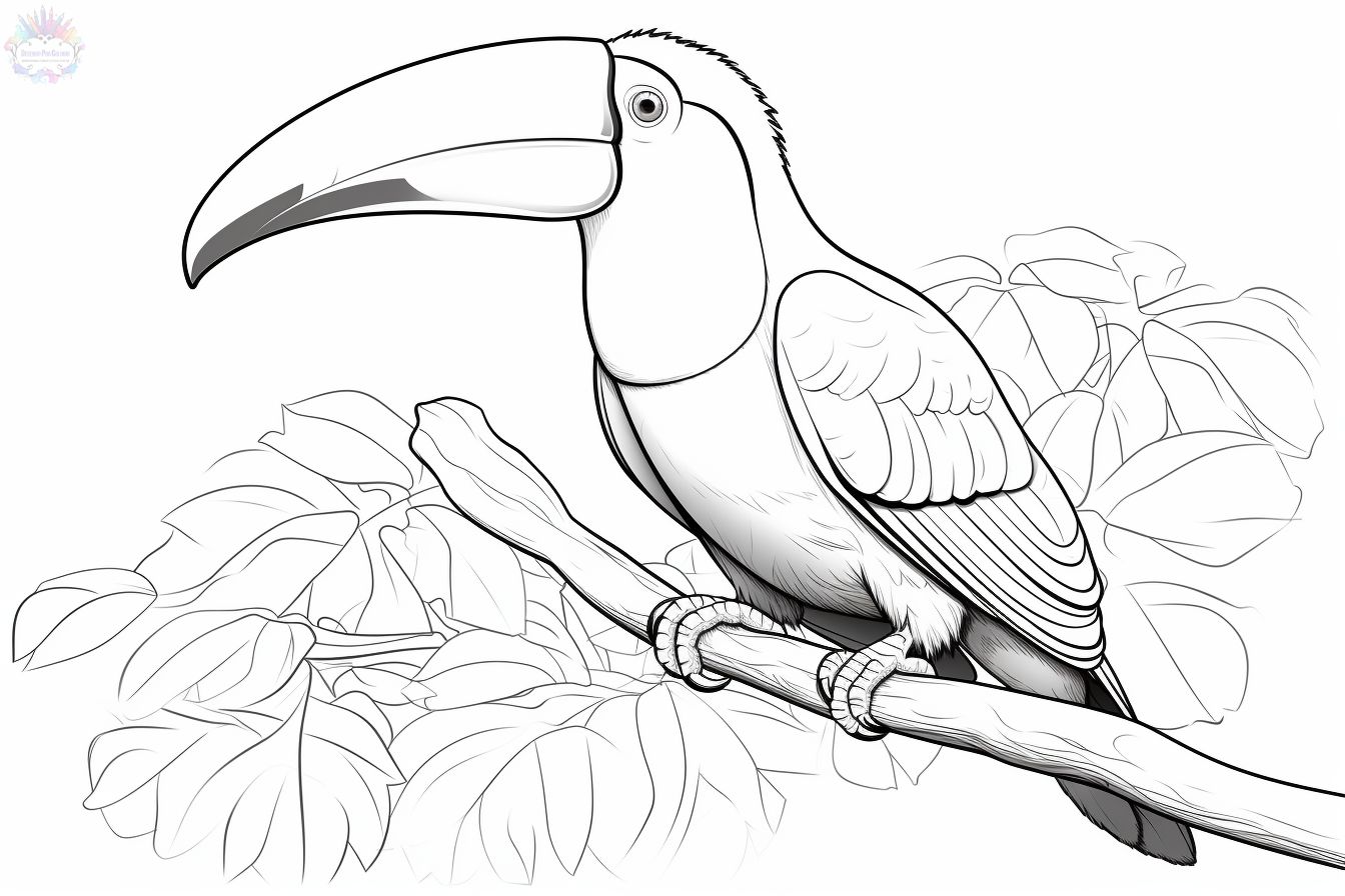 Toucan coloring pages