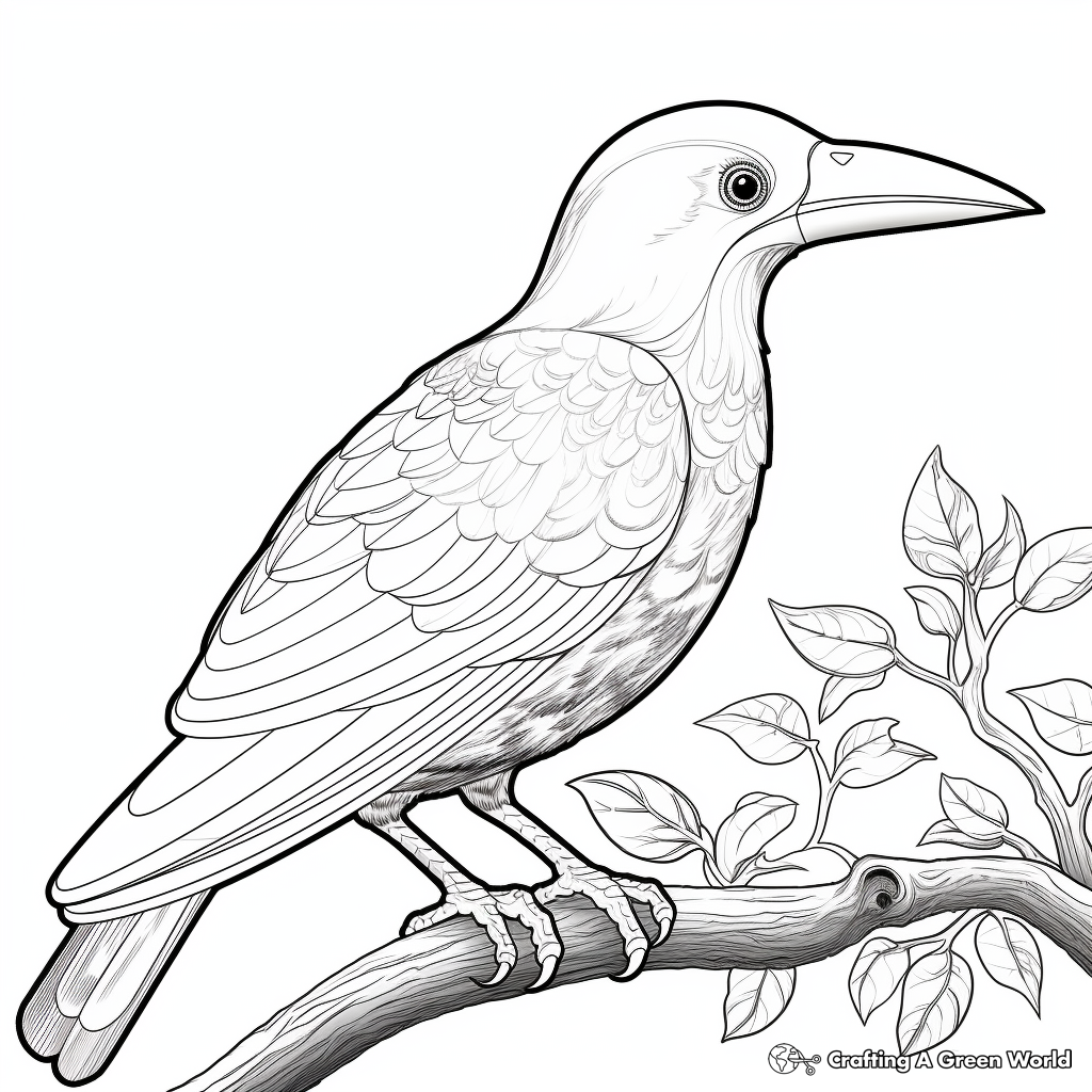 Toucan coloring pages