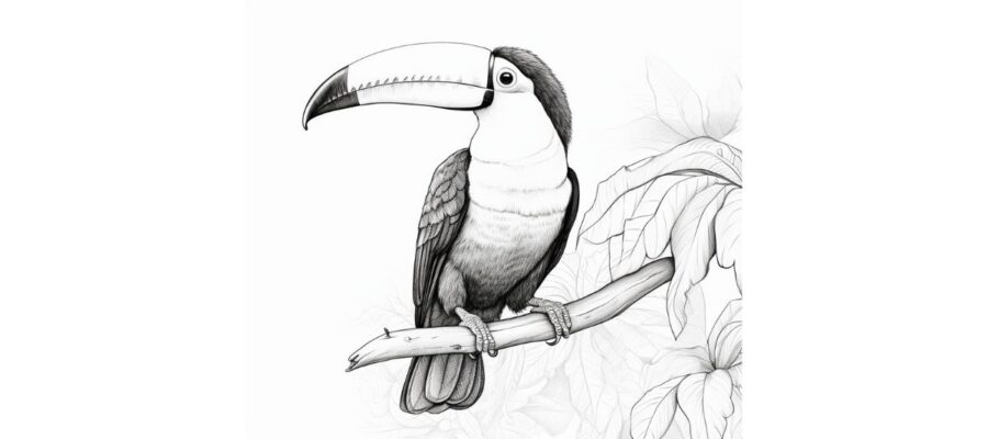 Toucan coloring pages