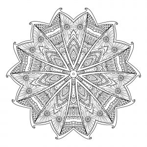 Difficult mandalas for adults