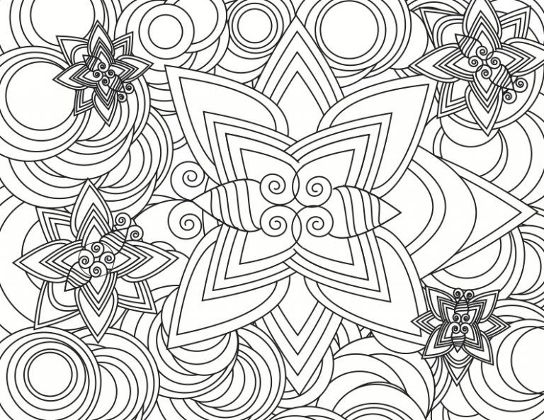 Hard coloring pages for adults