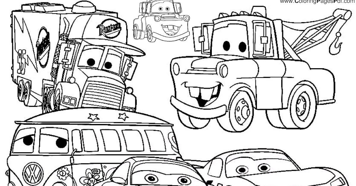 Tow mater coloring pages rcoloringpagespdf