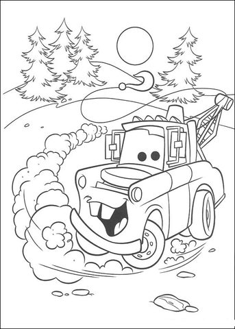 Mater coloring page free printable coloring pages