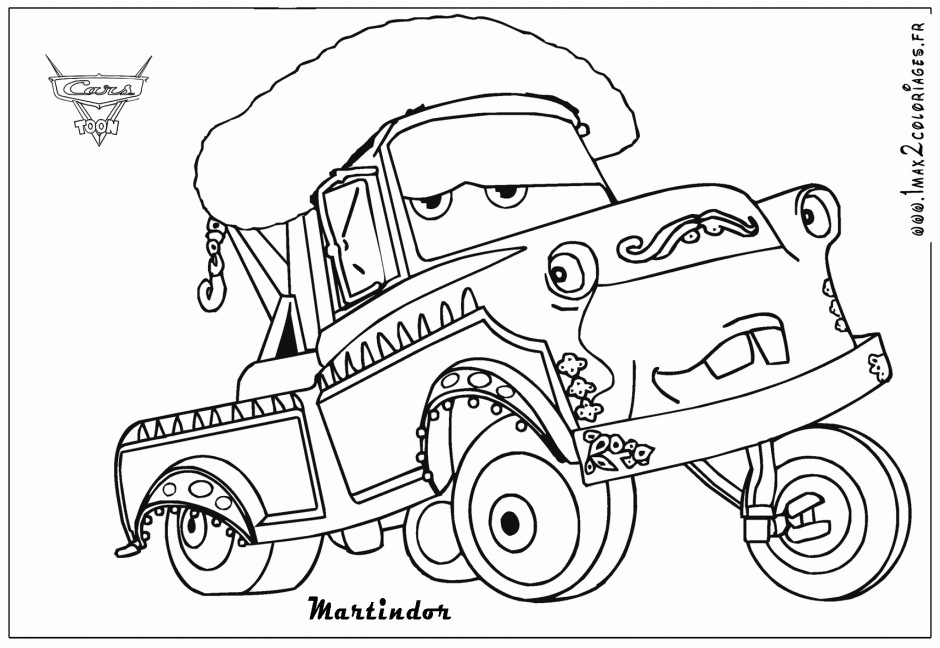 Updated lightning mcqueen coloring pages