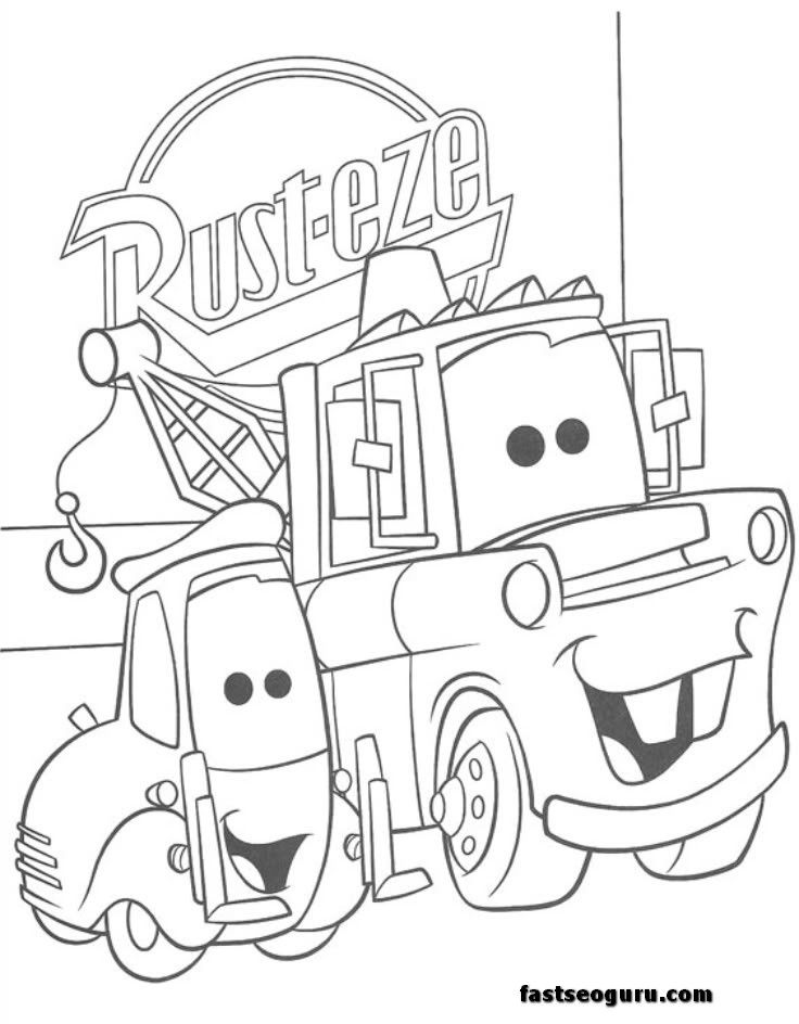 Free tow mater coloring pages free download free tow mater coloring pages free png images free cliparts on clipart library