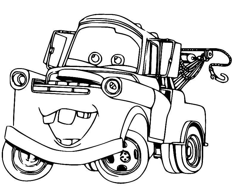 Mater coloring pages printable for free download