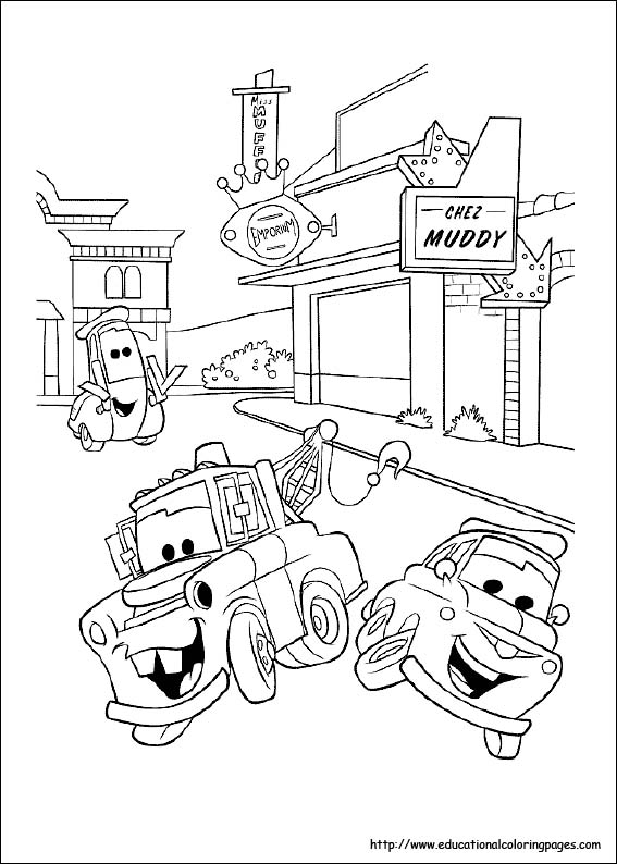 Coloring pages for kids disney cars coloring pages