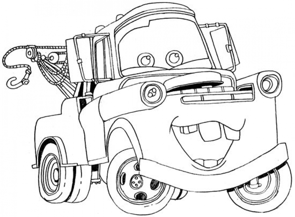 Get this printable cars coloring pages