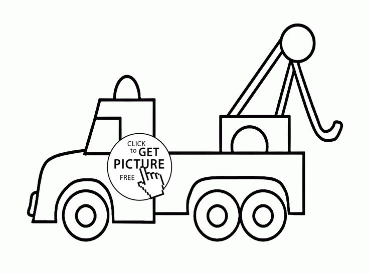 Tow truck coloring page for preschoolers transportation coloring pages printables free