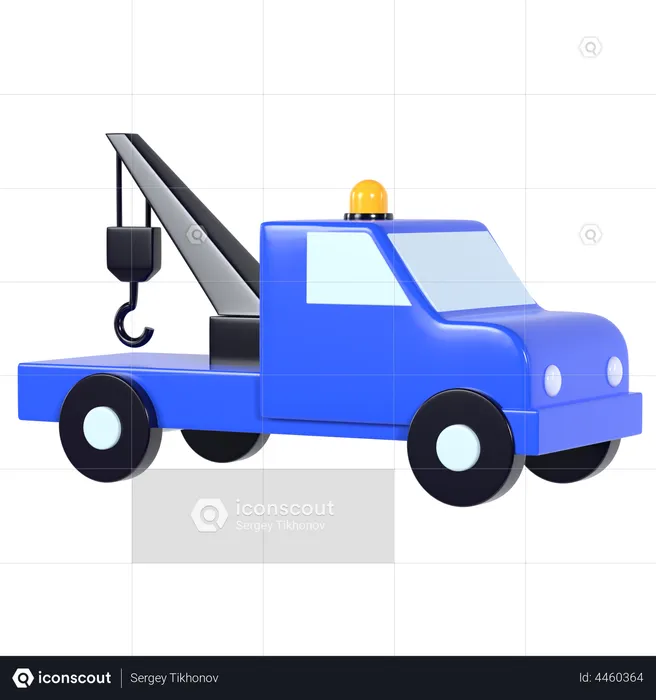 Tow truck d illustration download in png obj or blend format