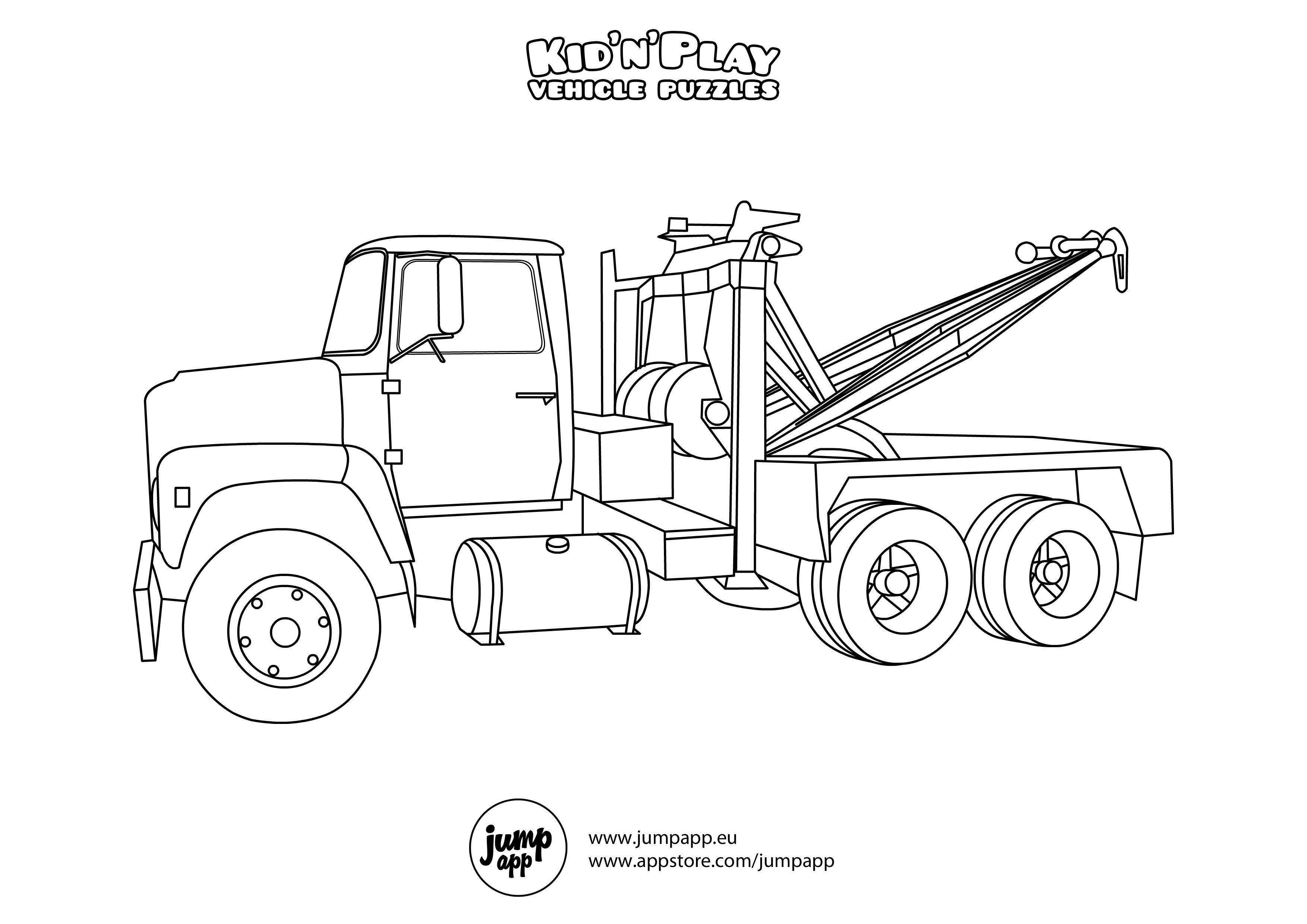 Tow truck truck coloring pages coloring pages coloring pages inspirational