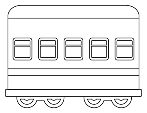 Railway car emoji coloring page free printable coloring pages