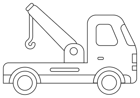 Tow truck coloring pages free coloring pages