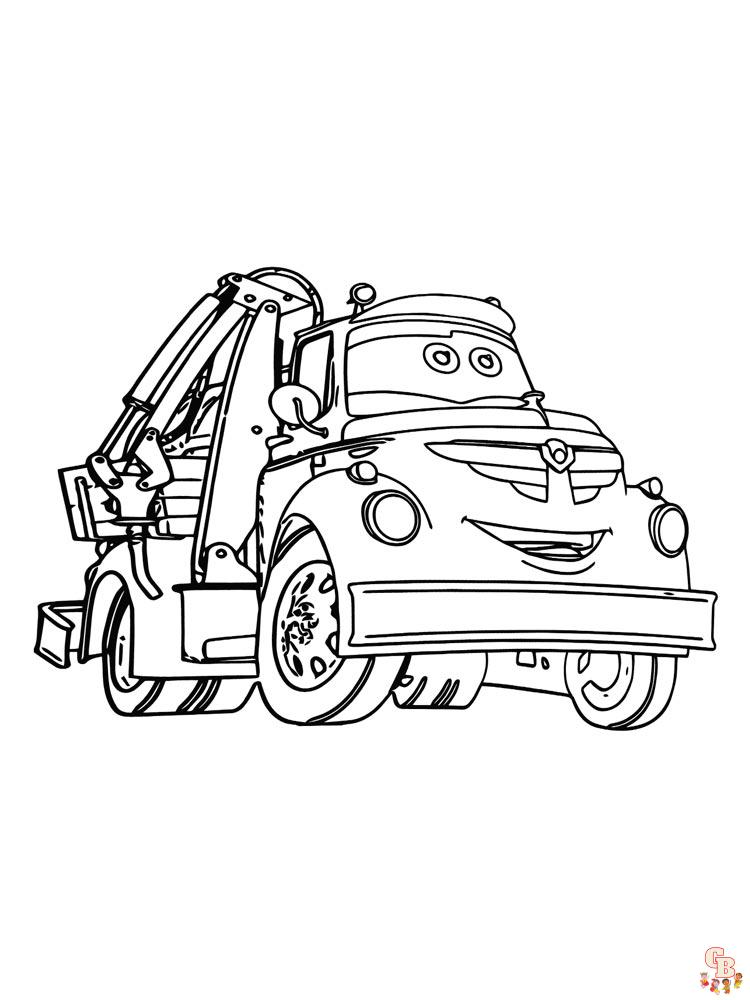 Tow truck coloring pages free printable and easy