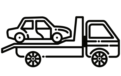 Tow truck coloring page free printable coloring pages