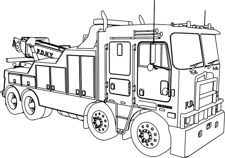 Fire truck coloring page kenworth wrecker fire truck coloring page wecoloringpage