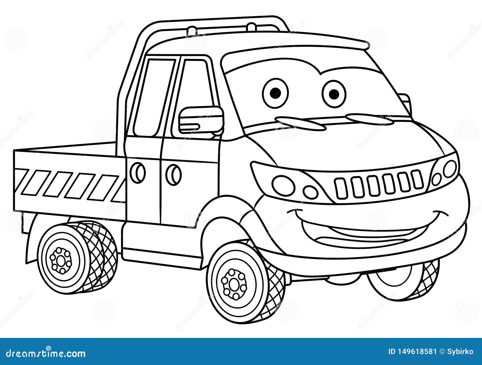 Colouring truck stock illustrations â colouring truck stock illustrations vectors clipart