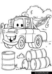 Cars coloring page