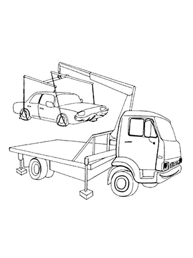 Tow truck coloring pages