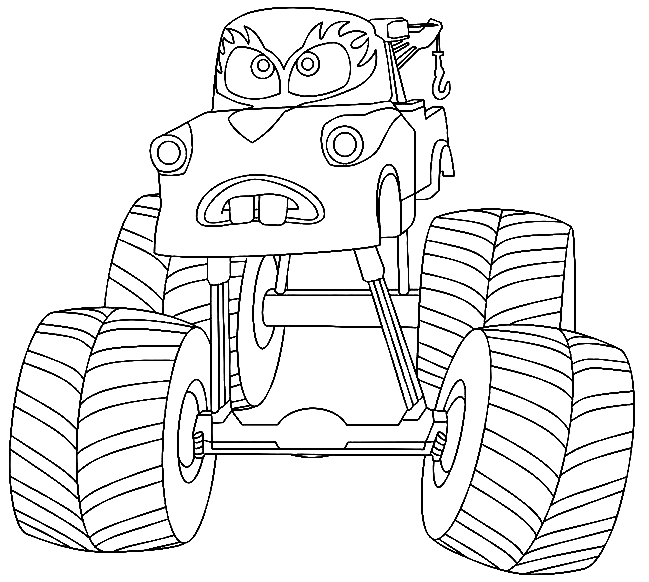 Monster truck coloring pages printable for free download