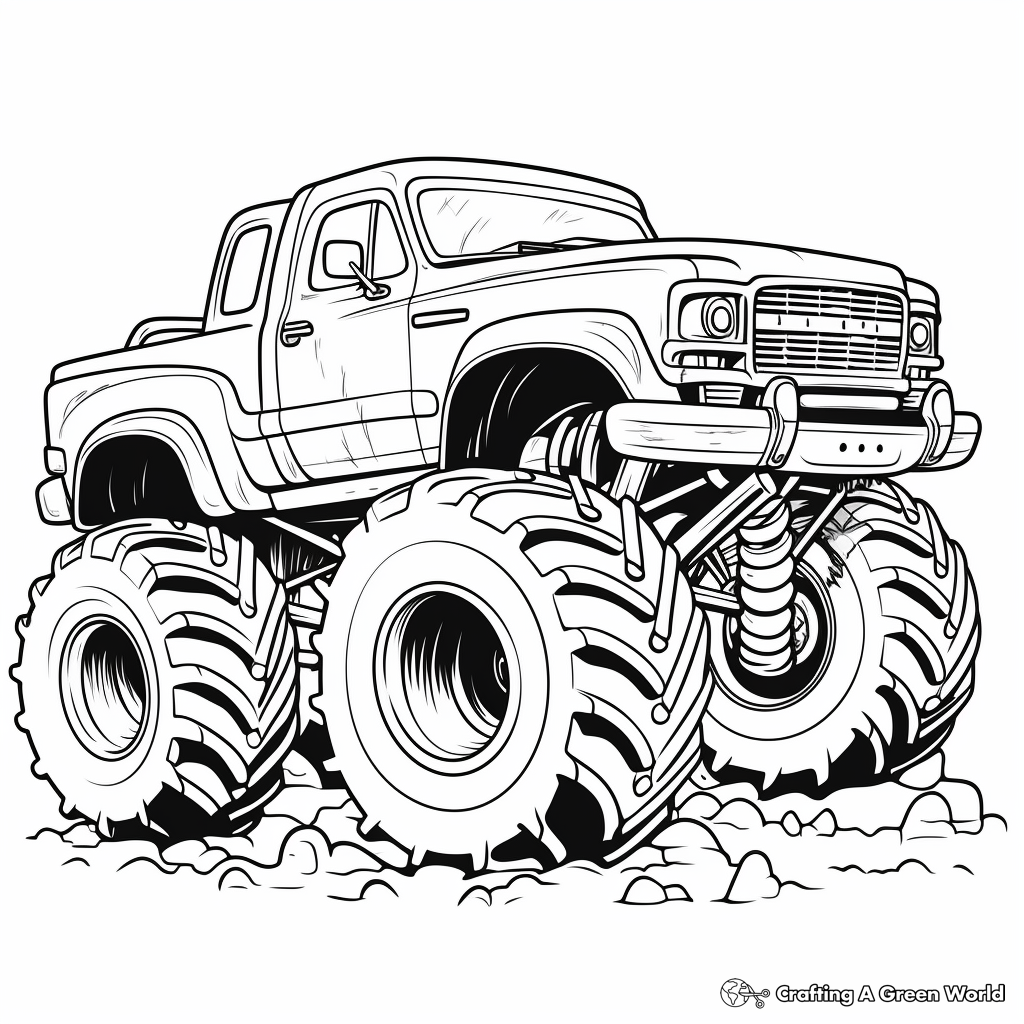 Truck coloring pages