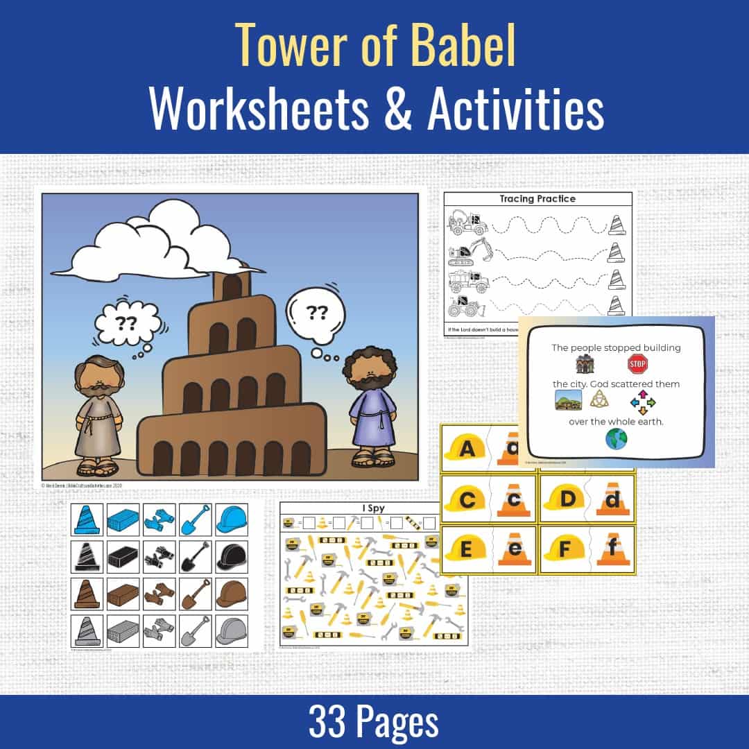 Tower of babel preschool bible activities