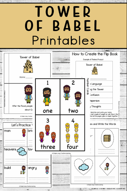 Tower of babel printables free homeschool deals