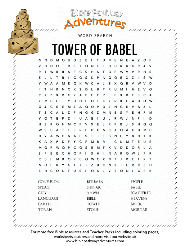 Tower of babel â bible pathway adventures