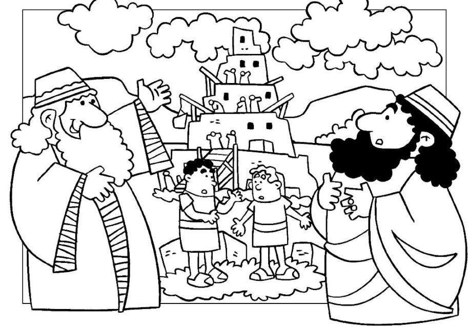 Tower of babel coloring pages