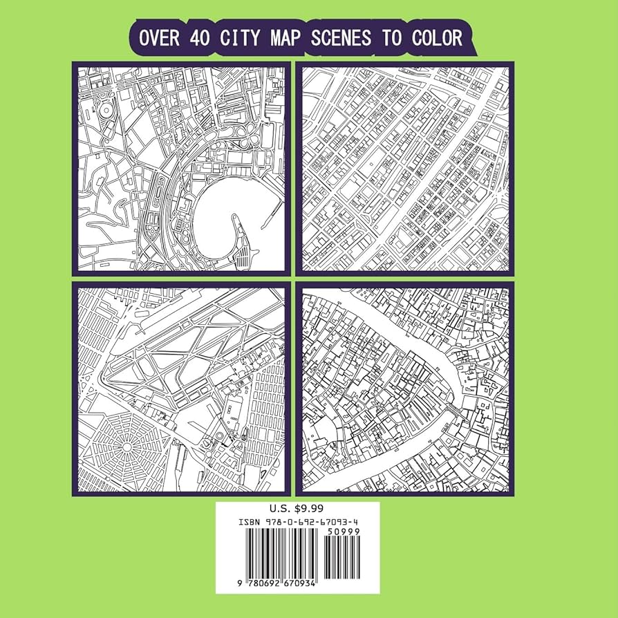 City maps a loring book for adults peterson gretchen n books